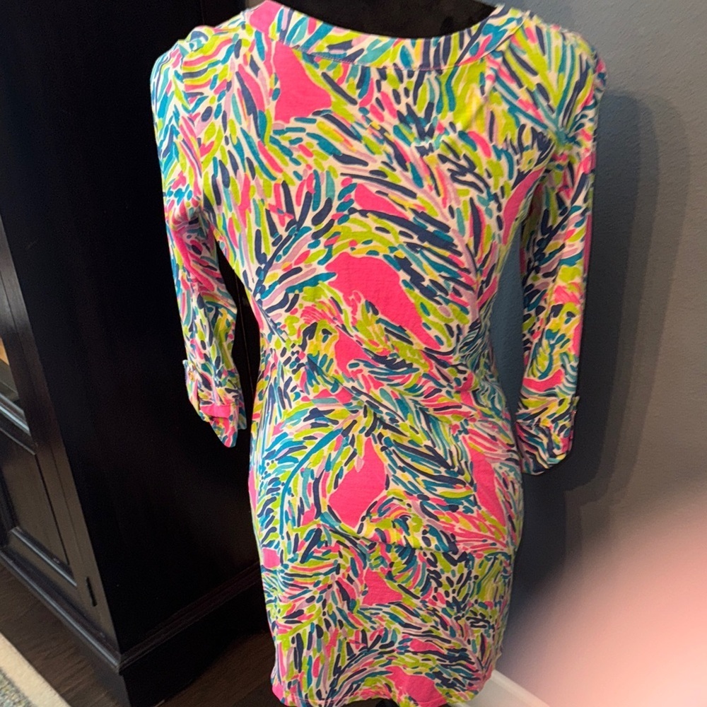 •Lilly Pulitzer Vibrant Pink and Blue mini dress• - Picture 3 of 3